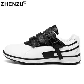 ZHENZU Профессиональная Обувь для гольфа, Мужские Большие Размеры 39-47, Удобные спортивные кроссовки, Уличная противоскользящая обувь для ходьбы