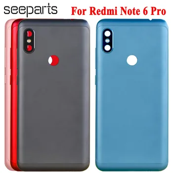Для Redmi Note 6 Pro Задняя Крышка Батарейного отсека Задняя Крышка Корпуса Чехол Для Xiaomi Redmi Note 6 Pro Запасные Части Крышки Батарейного отсека