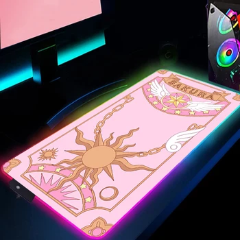 Коврик для клавиатуры Sailors Moon Gamer, Компьютерный Коврик, Аксессуары для ПК, Настольный Ковер, Коврик для мыши, Игровой стол с RGB-мышью, Аниме Mause Xxl Large