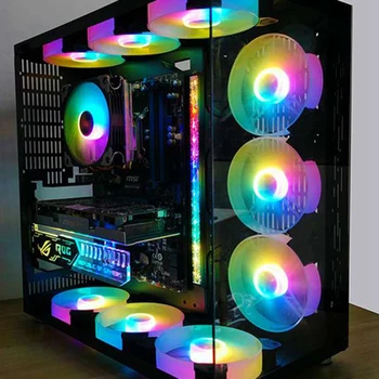 Компьютерная RGB-подсветка COOLMOON 5V/3PIN, алюминиевое шасси, Магнитная многоцветная светодиодная лампа RGB