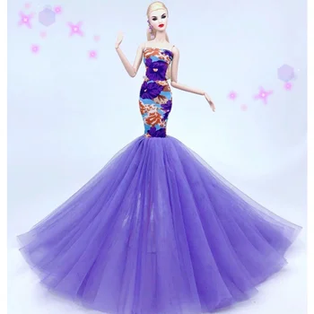 Новые стили, качественное платье с рыбьим хвостом, красивое платье для ваших кукол FR BB 1:6 BB091A
