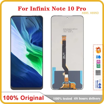Оригинал Для Infinix Note 10 Pro LCD X695 X695D Дисплей с Сенсорным экраном Запасные Части Для Note10Pro NFC LCD X695C Замена