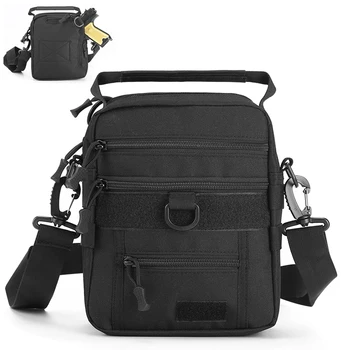 Тактическая сумка для оружия, сумка для переноски пистолета, Военная сумка для пистолета, сумка-слинг, сумка-кобура, сумка-мессенджер, Регулируемый набор инструментов EDC