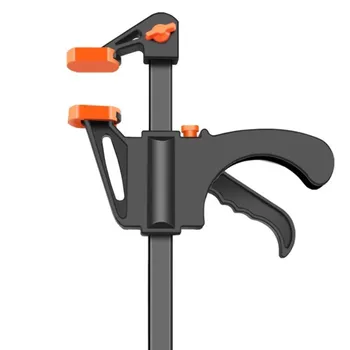 4-Дюймовый Распорный зажим для рабочей планки F Clamp Gadget Tool DIY Hand Speed Squeeze Комплект зажимов с быстрым высвобождением храповика Деревообрабатывающие инструменты