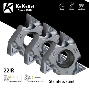 KaKarot MMT22IR N55 N60 3.5/4.0/5.0/6.0 Резьбонарезной инструмент с твердосплавной вставкой ISO Для токарного станка с ЧПУ SER из нержавеющей стали